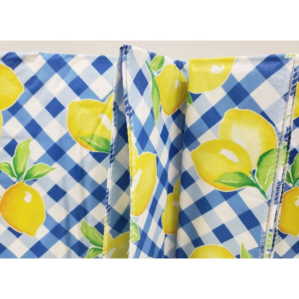 Printed Peva Vinyl Tablecloth, 52